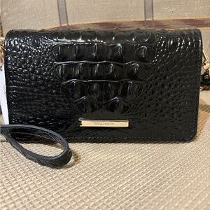 Brahmin Minuette Black Melbourne Crossbody Bag